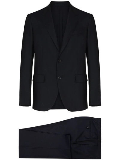 Shop Ermenegildo Zegna Packaway Two-piece Wool Suit In Blue
