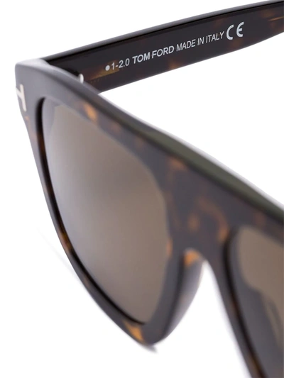 Shop Tom Ford Ft0777 Square-frame Sunglasses In Brown