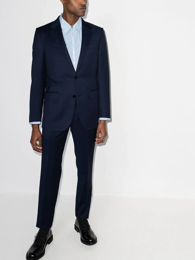 Shop Ermenegildo Zegna Drop 7 Two-piece Wool Suit In Blue