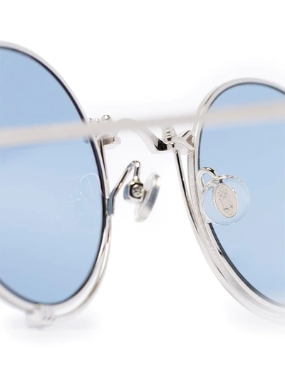 Matsuda Round-frame Tinted Sunglasses In Blue