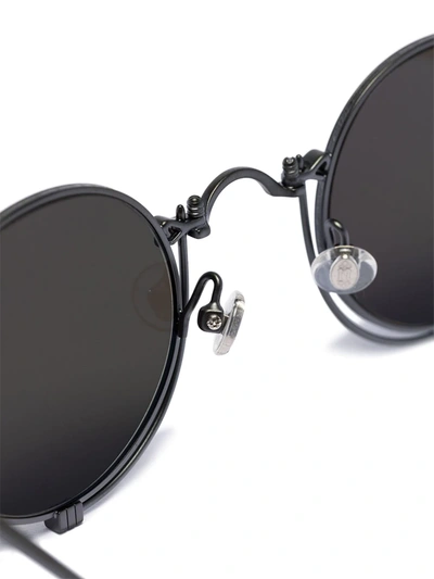 Shop Matsuda Round-frame Tinted Sunglasses In Black