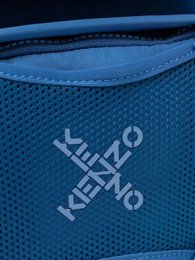 Shop Kenzo One Strap Backpack In Blue