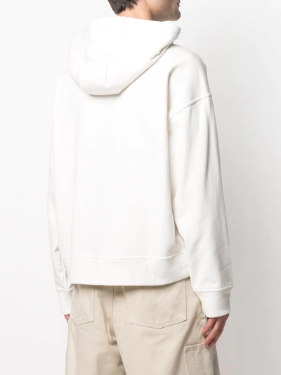 Shop Jil Sander Logo-print Hoodie In White