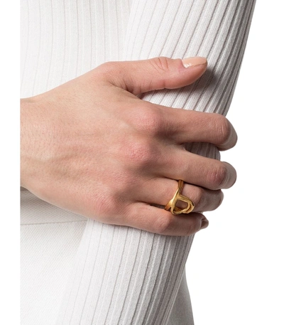 Shop Alighieri The Lia Twist Ring In Gold