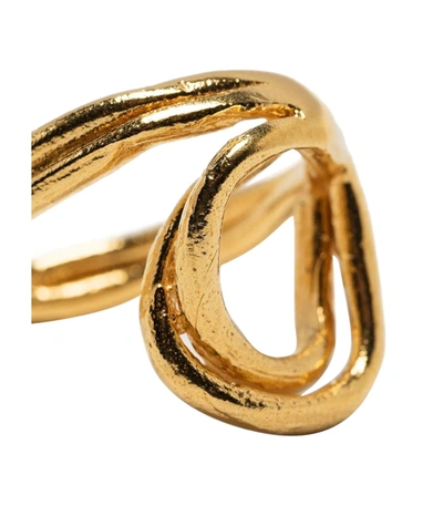 Shop Alighieri The Lia Twist Ring In Gold