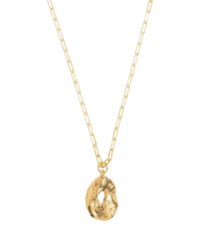 Shop Alighieri The Eager Traveler Medallion Necklace In Gold