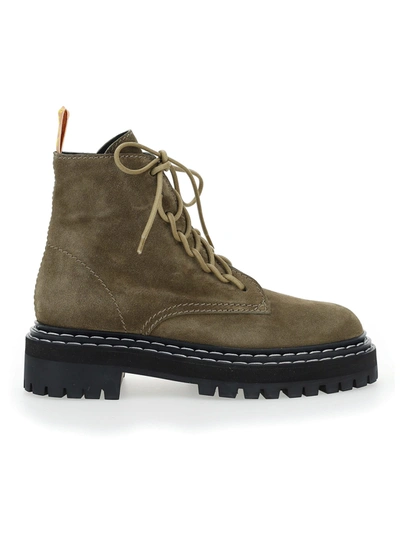 Shop Proenza Schouler Combat Boots In Brown