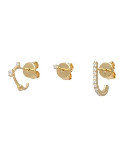 Shop P D Paola L'oiseau Gold Bundle Woman Earrings Gold Size - 925/1000 Silver