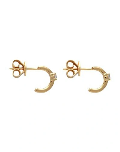 Shop P D Paola Ar White Solitary Woman Earrings Gold Size - 925/1000 Silver