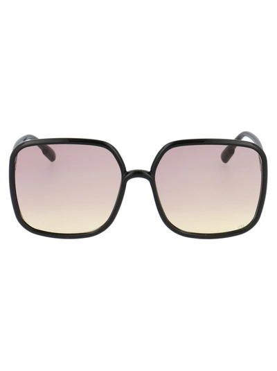 Shop Dior Sostellaire1 Sunglasses In 807vc Black