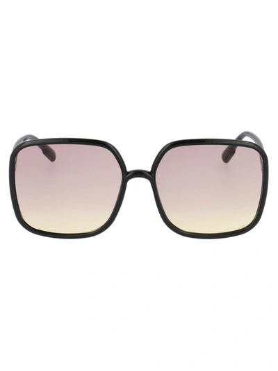 Sostellaire1 Rectangle Sunglasses In 807vc Black