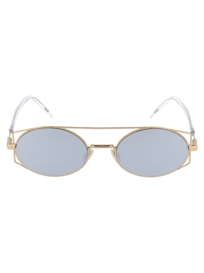 Shop Dior Architectural Sunglasses In J5g0t Gold