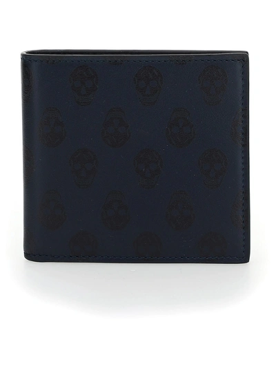 Shop Alexander Mcqueen Wallet In Midnight Blue