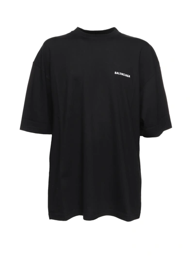 Shop Balenciaga Dèfilè Oversize T-shirt In Black White