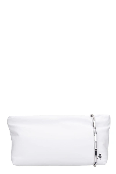 Shop Attico Wynona Clutch In White Leather