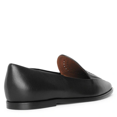 Shop Alaïa Laser-cut Leather Loafers