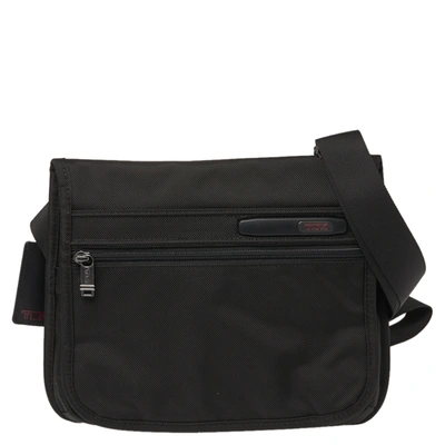 Pre-owned Tumi Black Nylon Small Dfo Flap Messenger Bag