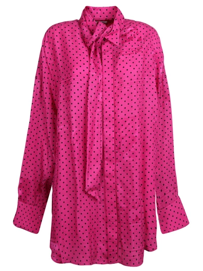 Shop Balenciaga Shirt In Pink & Purple