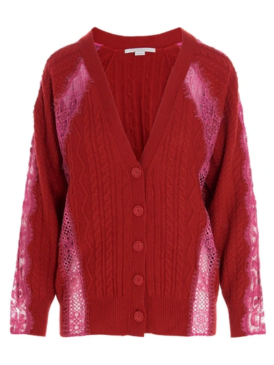Shop Stella Mccartney Effortless Cardigan In Red