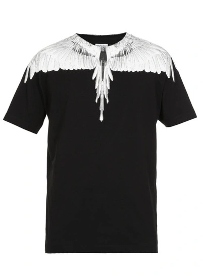 Shop Marcelo Burlon County Of Milan Wings T-shirt In Black/white