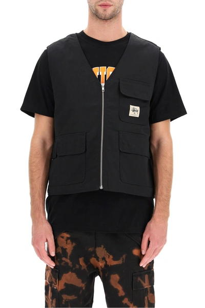 Stüssy Insulated Work Vest In Black