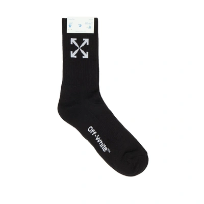Shop Off-white Arrow Mid Sport Socks In Black