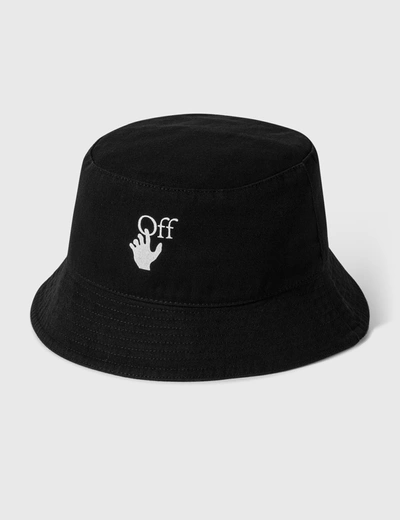 Shop Off-white Hands Off Bucket Hat In Black