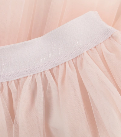 Shop Monnalisa Tulle Skirt In Pink