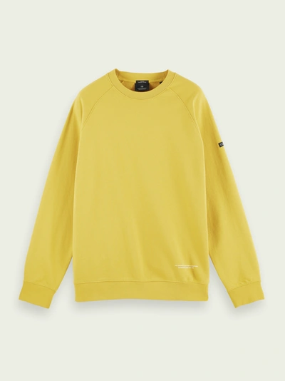 Shop Scotch & Soda Cotton Sweatshirt In Yellow