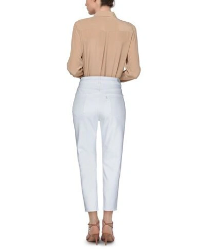 Haikure Korea High Waist Straight Leg Jeans In White