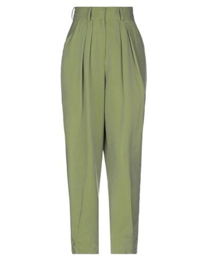 Shop Actualee Casual Pants In Green