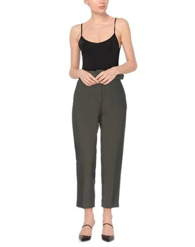 Shop Même Road Casual Pants In Military Green