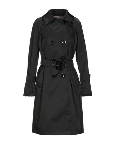 Shop Herno Woman Overcoat & Trench Coat Black Size 4 Polyamide