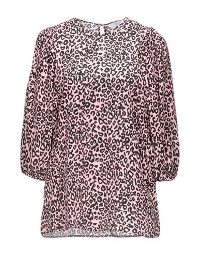 Shop Les Rêveries Woman Top Pink Size 6 Silk