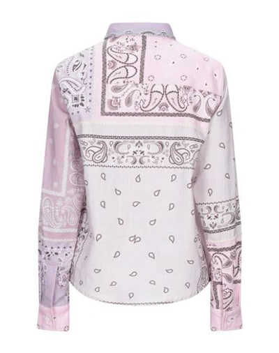 Shop Amiri Woman Shirt Lilac Size L Cotton In Purple