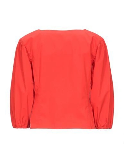 Shop Tory Burch Woman Shirt Red Size 14 Cotton