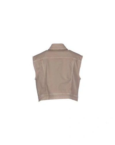 Shop Galliano Denim Outerwear In Beige