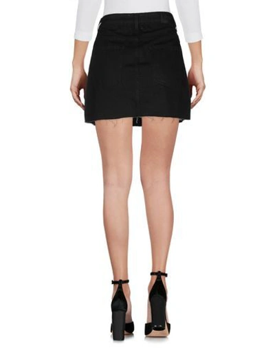 Shop Gaelle Paris Gaëlle Paris Woman Denim Skirt Black Size 27 Cotton, Polyester