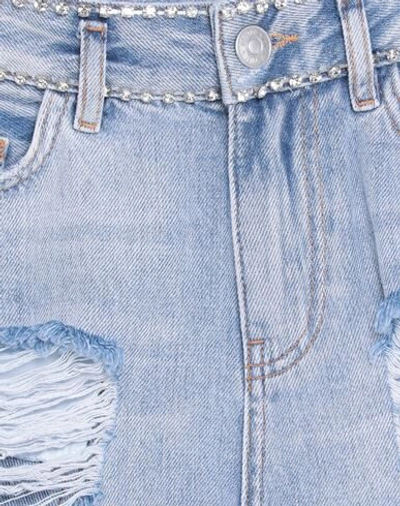 Shop My Twin Twinset Woman Denim Shorts Blue Size 31 Cotton, Polyester