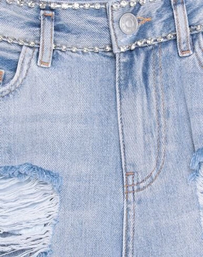 My Twin Twinset Denim Shorts In Blue
