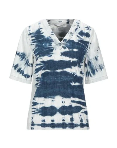 Shop Stella Mccartney Woman Denim Shirt Blue Size 2-4 Cotton, Elastane