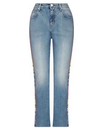 Shop P_jean Woman Jeans Blue Size 28 Cotton, Elastane