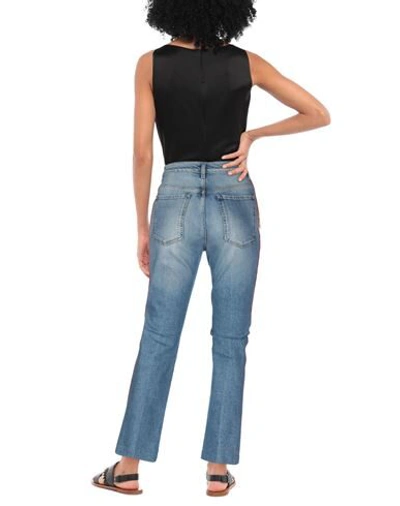 Shop P_jean Woman Jeans Blue Size 28 Cotton, Elastane