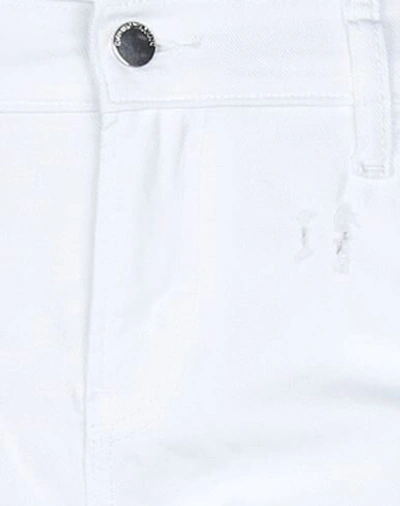 Shop Emporio Armani Woman Jeans White Size 32 Cotton, Elastane
