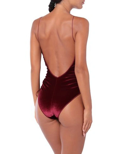 Oseree One-piece Swimsuits In Maroon