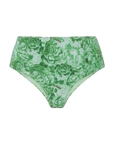 Shop Ganni Bikini Bottoms In Green