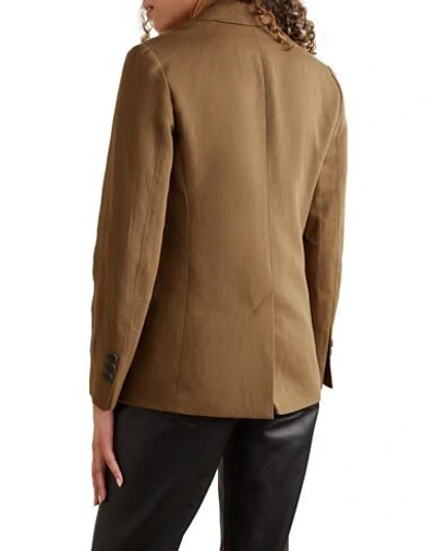 Shop Vince Suit Jackets In Khaki