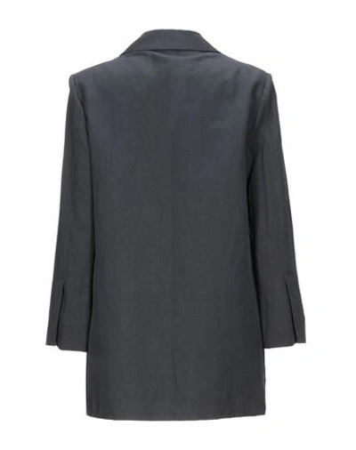 Shop Alessia Santi Suit Jackets In Dark Blue