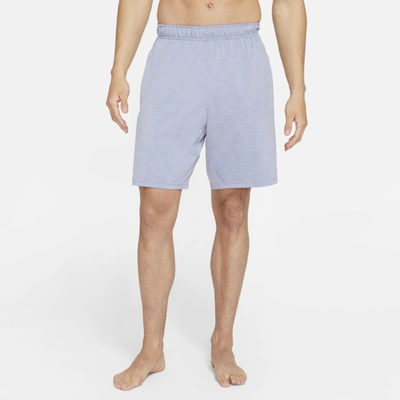 Shop Nike Yoga Dri-fit Men's Shorts In Indigo Haze,world Indigo