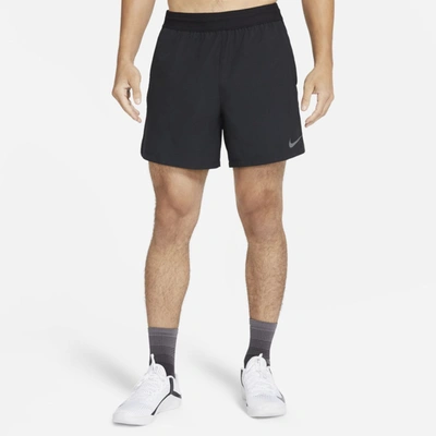 Shop Nike Pro Men's Shorts In Black,iron Grey